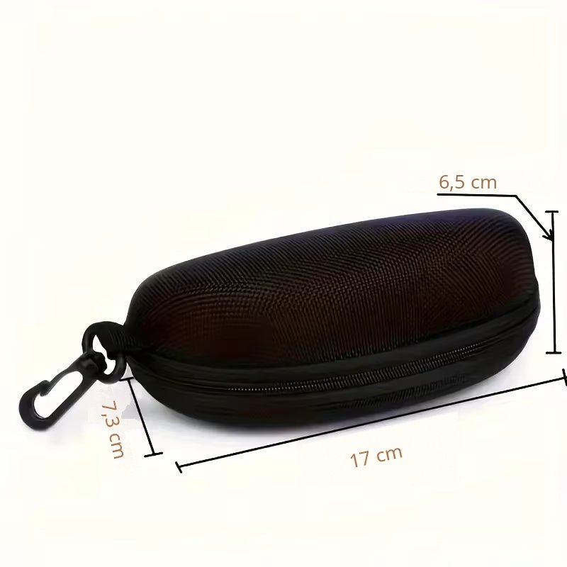 Dimensions de l'étui : 17 cm de long, 7,3 cm de large, 6,5 cm de haut
